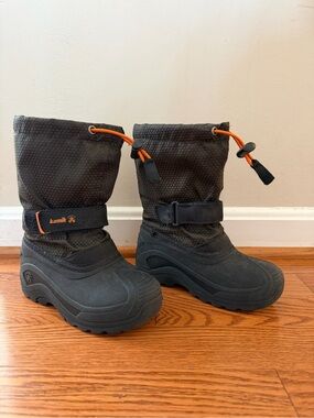Kamik Rocket Kids Boots, Warm + Waterproof Insulated Snow Boots for Kids Size 12